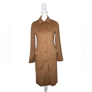 Teenflo Elegant and Luxurious Camel Wool, Cashmere and Angora Coat Y2K vibes